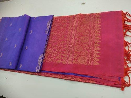 SOFT SILK SAREE WITH BLOUSE